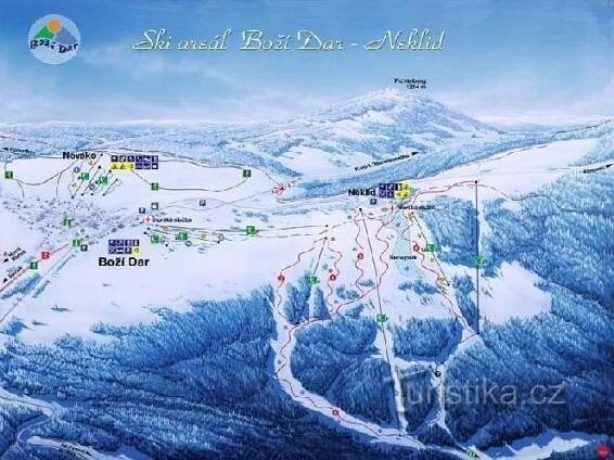ski areál Boží Dar - Ski areál