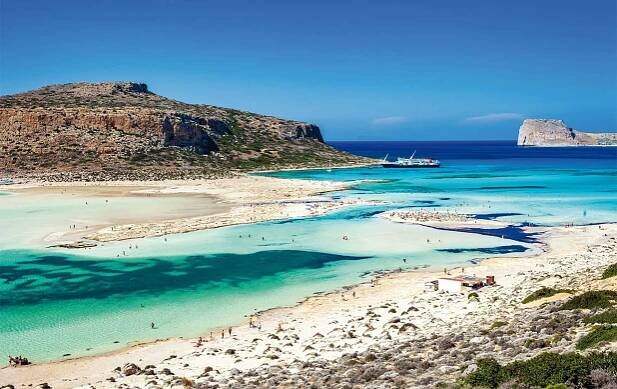 Balos lagoon on Crete island, Greece. 