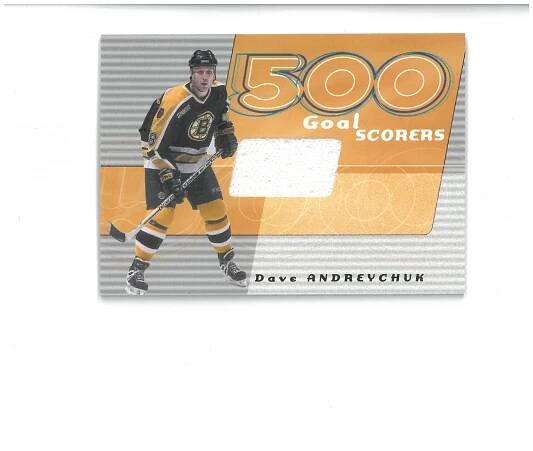 Dave Andreychuk - Boston Bruins - Jersey - Hokejové karty
