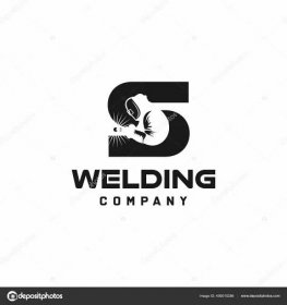 Letter Welding Logo Welder Silhouette Working Weld Helmet Simple Modern
