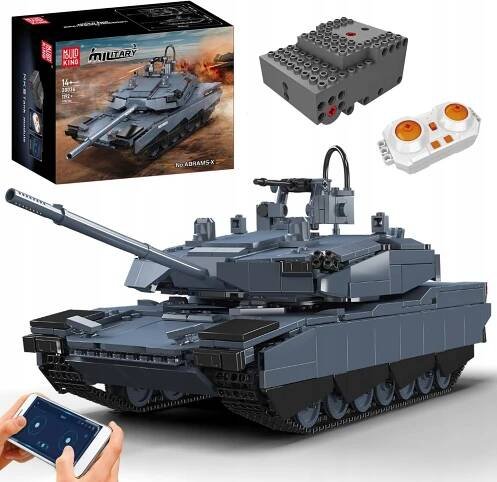 STAVEBNICE DÁLKOVĚ OVLÁDANÝ TANK ABRAMS MOULD KING 20036 STAVEBNICE