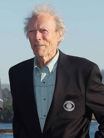Clint Eastwood after winning during the final round of the AT&T Pebble Beach Pro-Am at Pebble Beach Golf Links on February 06, 2022