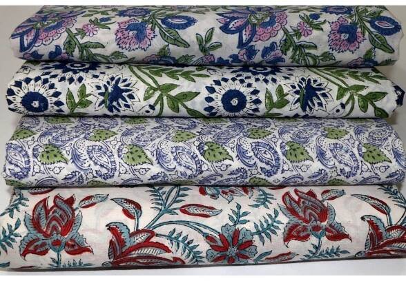Block Print Fabric - vandanahandicrafts.com