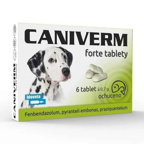 Caniverm forte tbl.6x0.7g a.u.v.