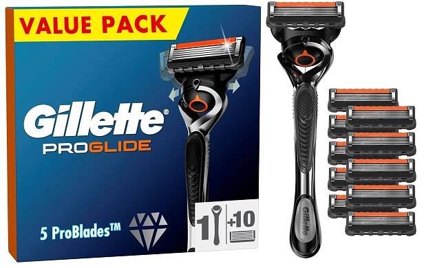 Gillette Fusion5 ProGlide Holicí strojek + 10 holicích hlavic