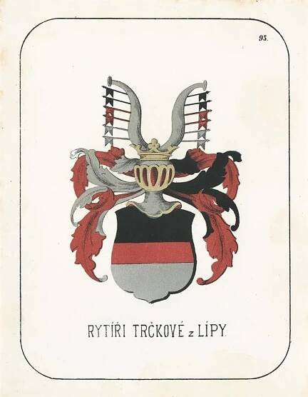 Trčkové z Lípy , chromolitografie, 1880 - Starožitnosti a umění
