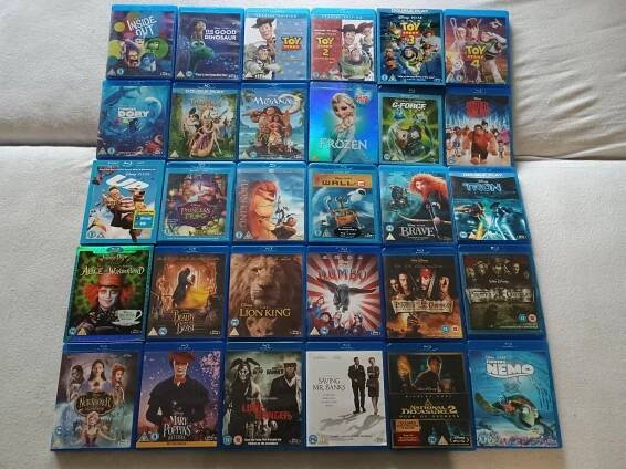 Disney balík 30x Blu-Ray filmy (ENG) - pohádky - VELMI DOBRÝ STAV - Film