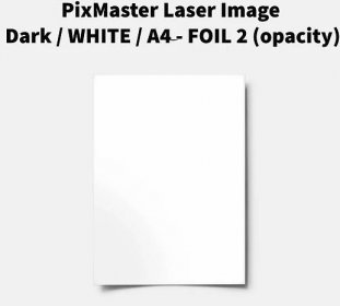 PixMaster Laser Image Dark / WHITE / A4 - FOIL 2 (opacity) 1 list -POLYPRINT STORE