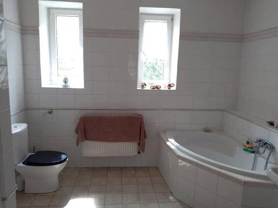Koupelna v ubytování Lusatia House