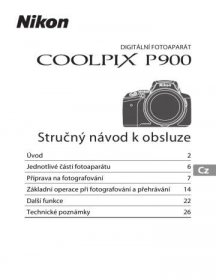 Nikon COOLPIX P900 Stručný návod k obsluze | Manualzz