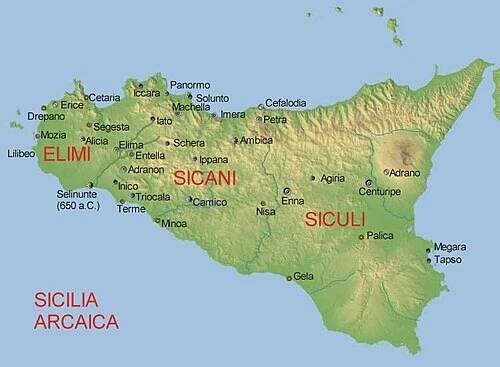 Erice na mapě
