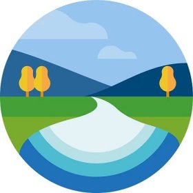 river discharge icon