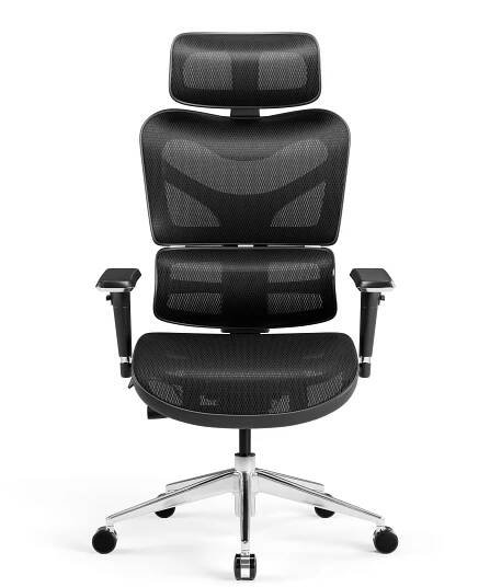 Kancelářská ergonomická židle Diablo V-Commander: Černo-Černý