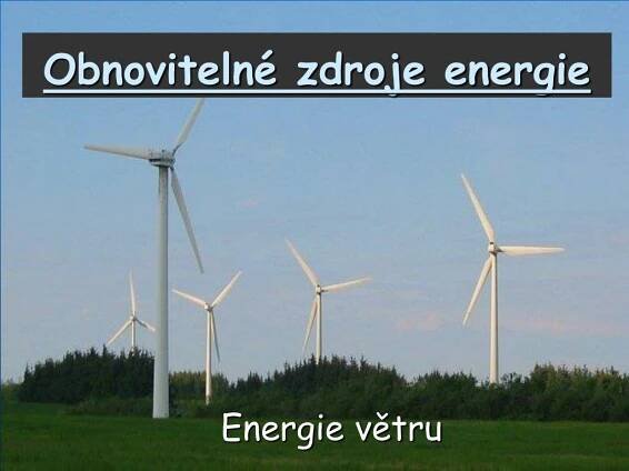 PPT - Obnovitelné zdroje energie PowerPoint Presentation, free download ...