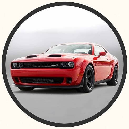 Dodge Challenger Redeye Demon in red