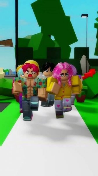 the saja boys tried to stop the huntrx girls from stealing their song#robloxshorts #roblox