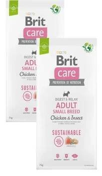 Brit Care Dog Sustainable Adult Small Chicken/Insect, 2x 7 kg