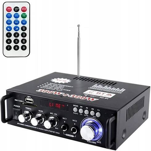 HIFI ZESILOVAČ BLUETOOTH 5.0 STEREO AUDIO 600W