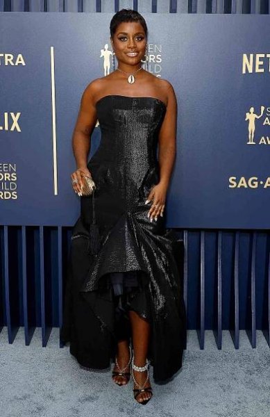 Denee Benton attends the 30th Annual Screen Actors Guild Awards at Shrine Auditorium and Expo Hall on February 24, 2024 in Los Angeles, California