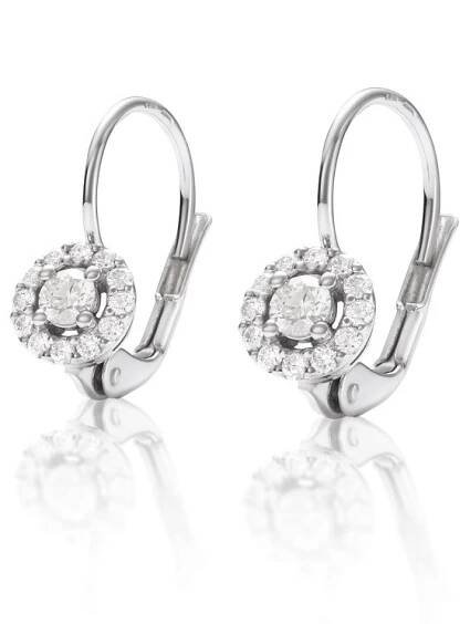 Náušnice LOEE Palette Diamonds z bílého zlata s diamanty
