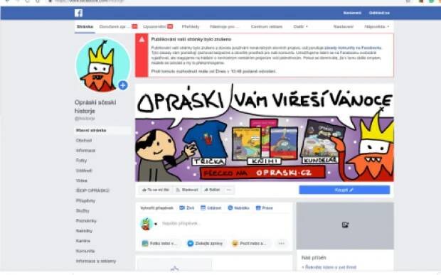 Galerie: Facebook na několik hodin zrušil populární stránku „Opráski sčeskí historje“ - Galerie - Echo24.cz
