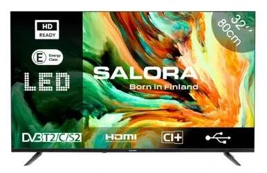 Obrázok produktu pre Salora LEDTV32, 81,3 cm (32"), 1366 x 768 px, HD, LED, DVB-C, DVB-S2, DVB-T2, Čierna