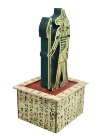 Umělecký dřevěný artefakt, Anubis Egyptský bůh zesnulých