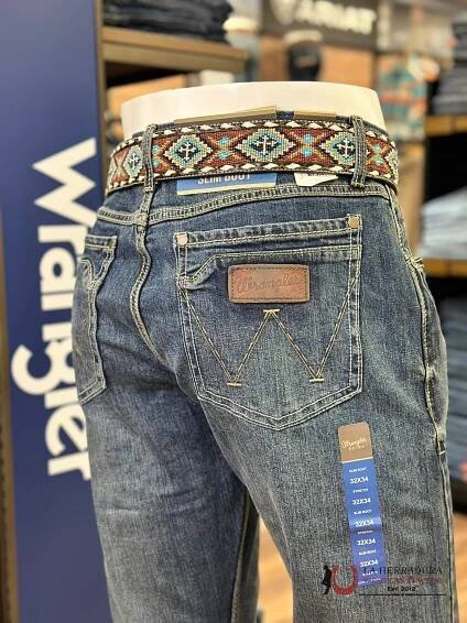 Wrangler Men’s Jeans Retro Slim Boot Layton 10Wlt77Ly
