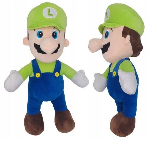 PLYŠÁK SUPER MARIO LUIGI PLYŠOVÝ MAZLÍČEK PŘÍTULNÍČEK MISEK PLYŠÁK ZE HRY 60 cm
