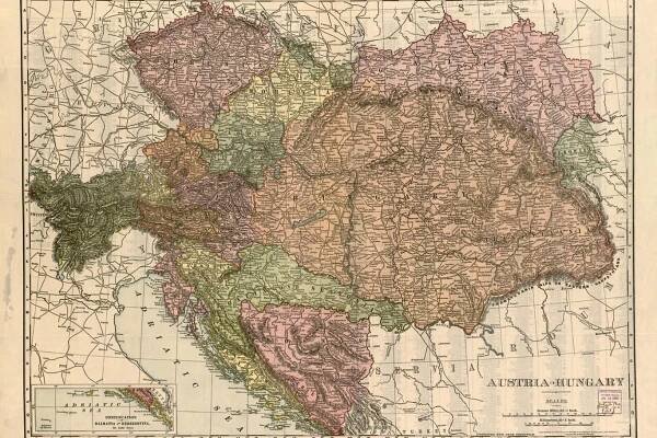 Mapa Rakousko-Uherska je plná překvapení. Správně se v ní zorientuje jen znalec historie i zeměpisu
