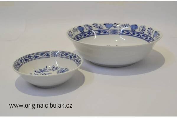 Henriette cibulák kompotová souprava henrieta Saphyr Thun 6 osob 7 dílů cibulákový porcelán Nová Role