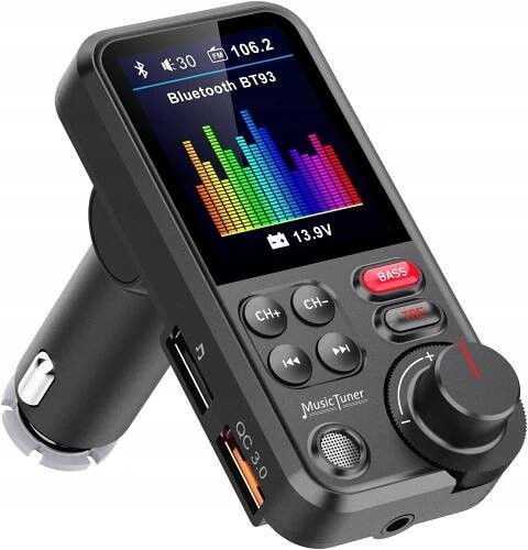 Bezdrátový transmitter do auta MP3 přehrávač MP4 FMT-93BT