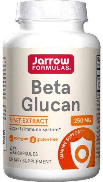 Jarrow Beta Glucan, 250 mg, 60 kapslí