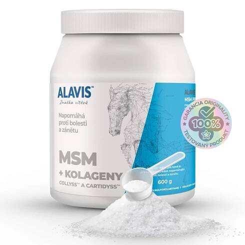 ALAVIS MSM + patentované kolagény pre kone 600 g