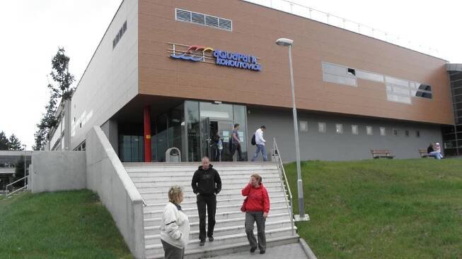 Aquapark Kohoutovice Brno z venku