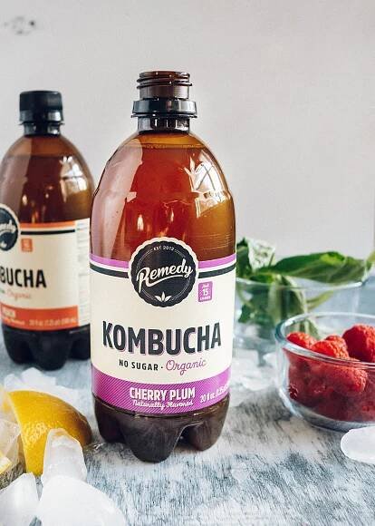 Kombucha Mocktails with Cherry Plum Remedy Kombucha — Project Sunny