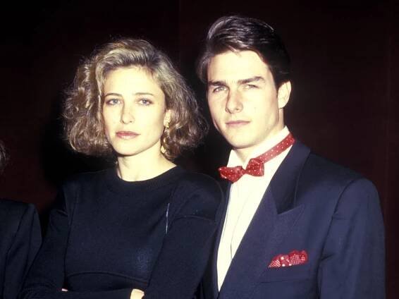 Actress Mimi Rogers and actor Tom Cruise attend the American Museum of the Moving Image Honors Elia Kazan on January 19, 1987 at The Waldorf-Astoria Hotel in New York City.