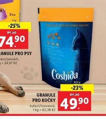 Lidl Coshida granule pro kočky nabídka