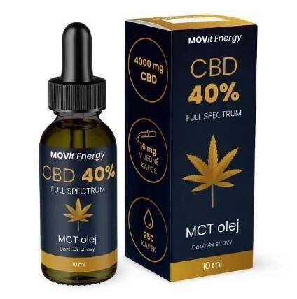 MOVit CBD 40% Full Spectrum MCT olej 10ml