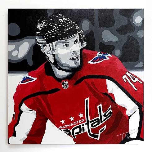  Painting of John Carlson by Taylor Kampa Olson 