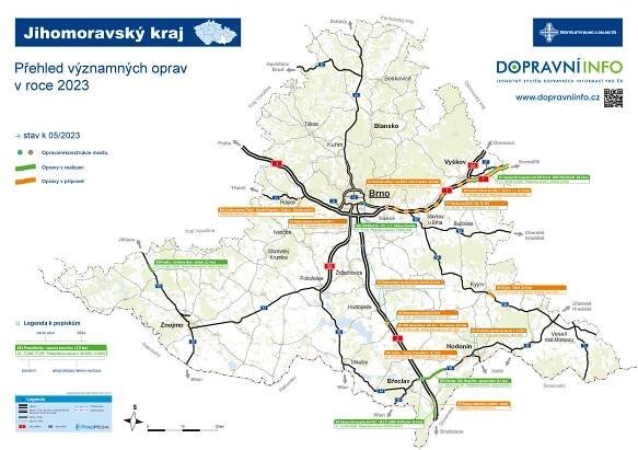 PŘEHLED: Omezení i uzavírky. Řidiče čeká v létě dopravní peklo