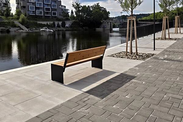 Praha 8 - Libeňské doky - Městský mobiliář STREETPARK