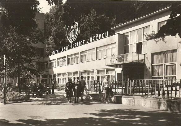 TEPLICE NAD BEČVOU - hlavní lázeňská budova - Hranice - Přerov