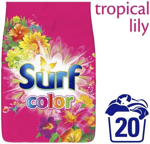 SURF Color Tropical 1,4 kg (20 dávek) – prací prášek - srovnání cen | Leano.cz