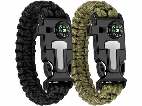 Verk 14372 Náramek přežití Paracord 5 v 1 černý - 14372_CZ - darekvakci.cz