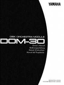 Manuál Yamaha DOM-30 návod (26 stránek)