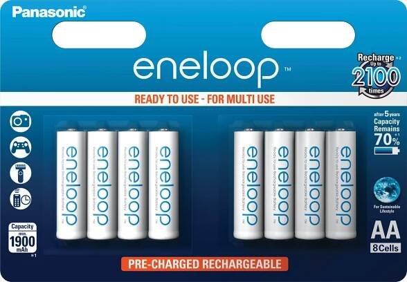 Panasonic Eneloop AA 8ks 3MCCE/8BE