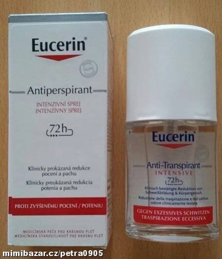 Eucerin intenzivní antiperspirant sprej proti poce