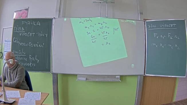 Výpočet rovnováhy na páce od MK (fyzika 7. třída)