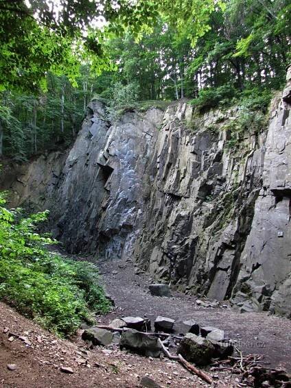 Lom Gabrielka - Důl, štola, šachta